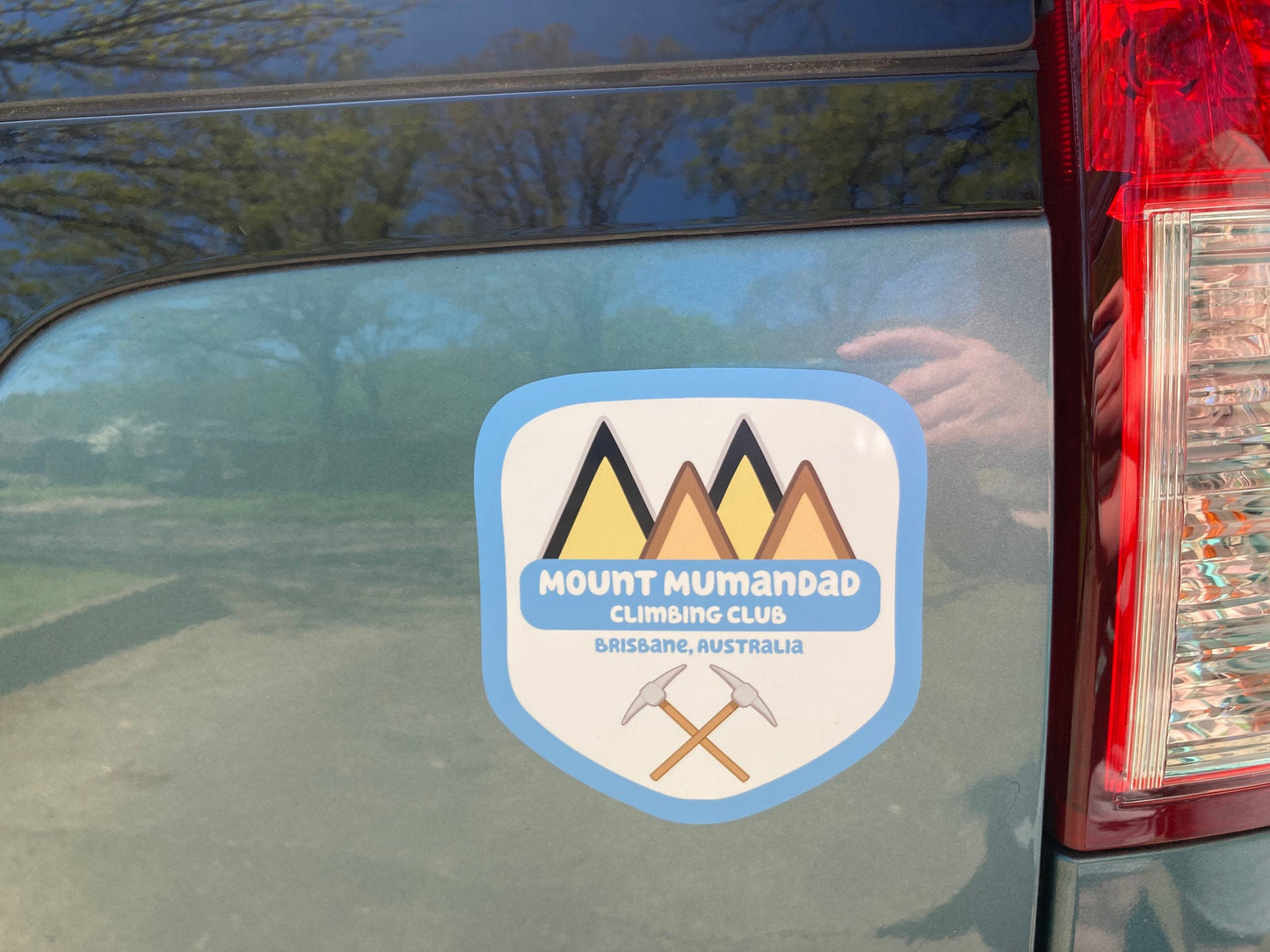 Magnetic Mount Mumandad Vinyl Decal