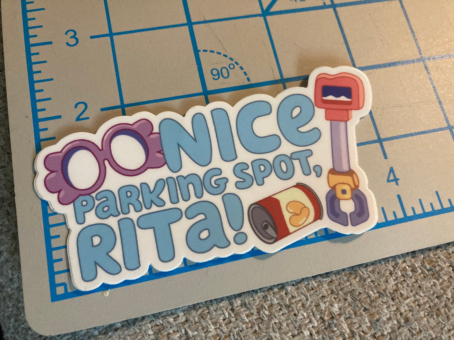 Nice Parking Spot Rita Vinyl Decal