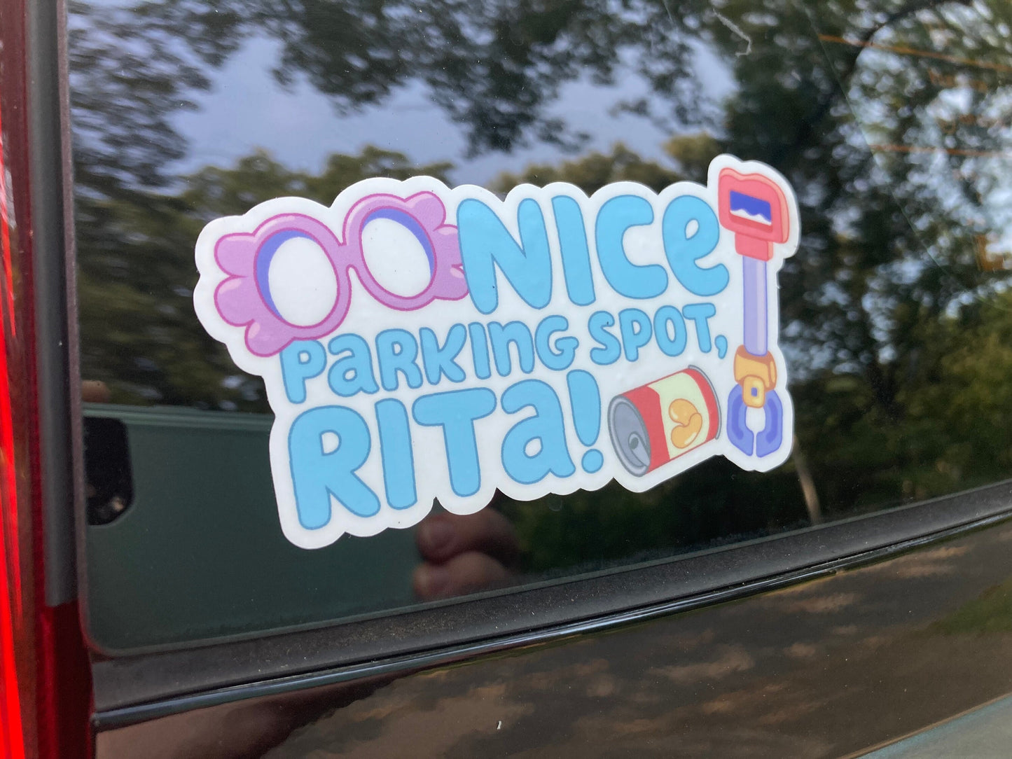 Nice Parking Spot Rita Vinyl Decal