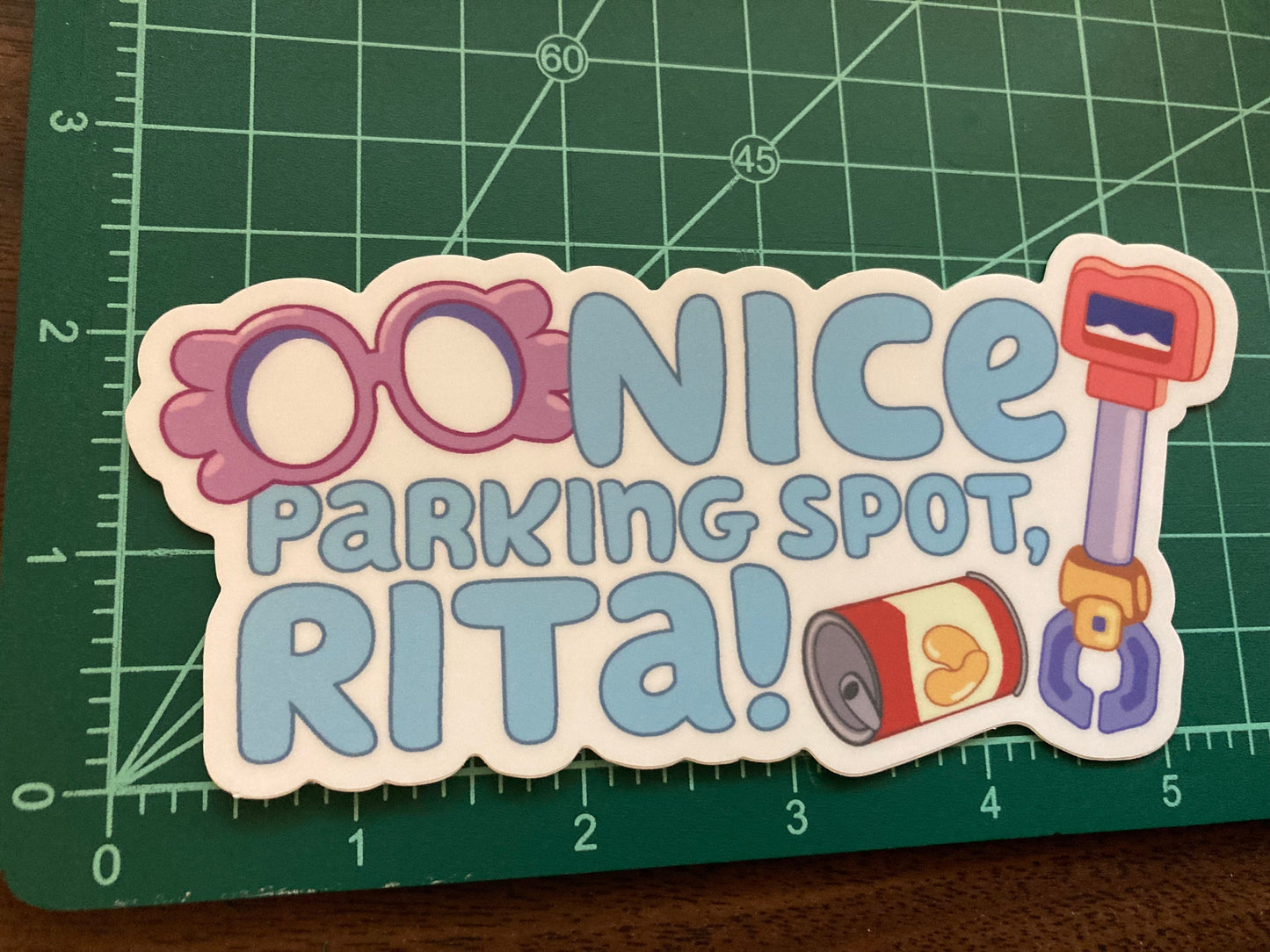 Nice Parking Spot Rita Vinyl Decal