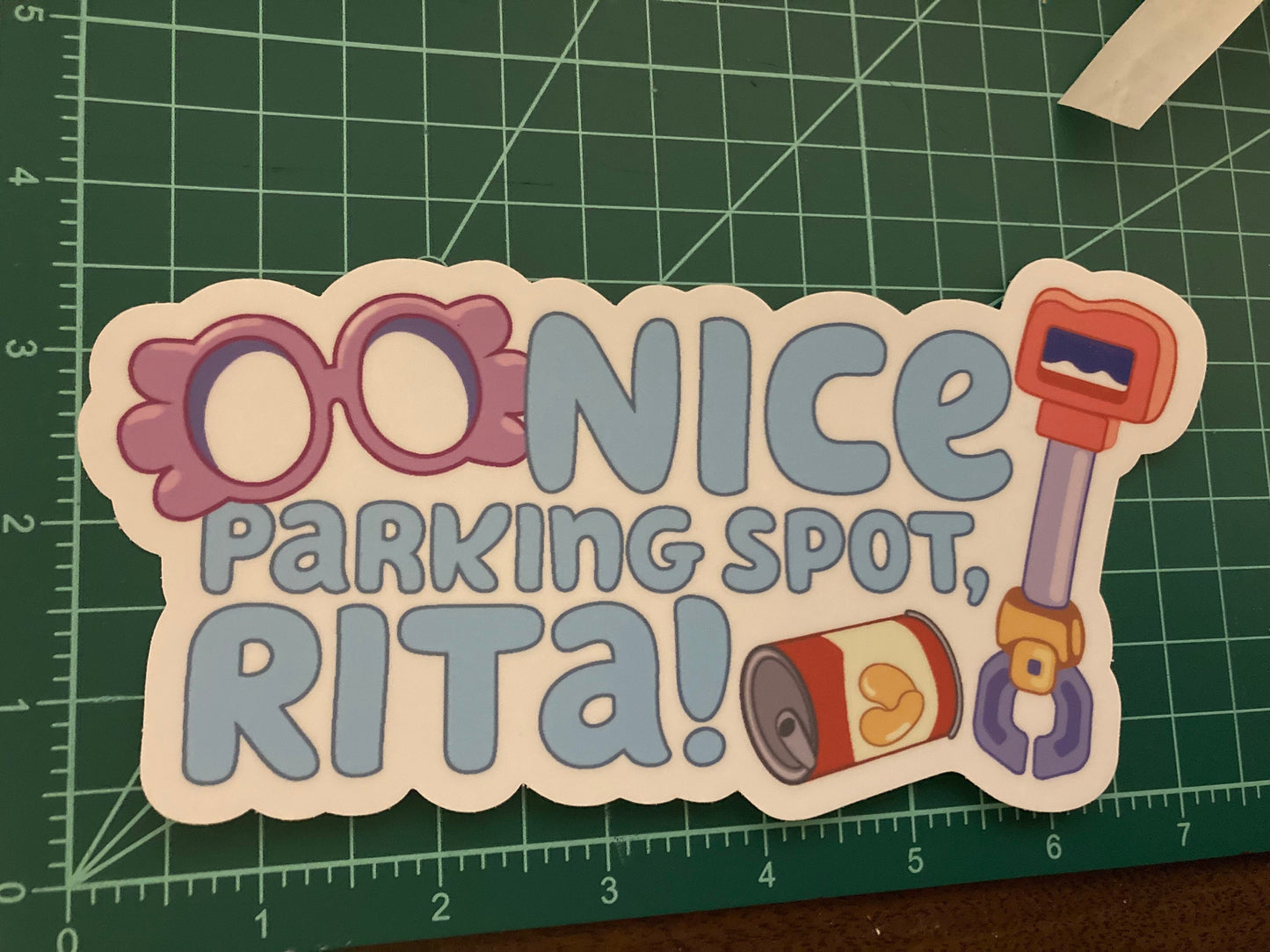 Nice Parking Spot Rita Vinyl Decal