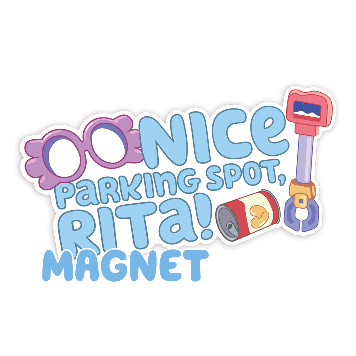 Magnetic Nice Parking Spot Rita Vinyl Decal